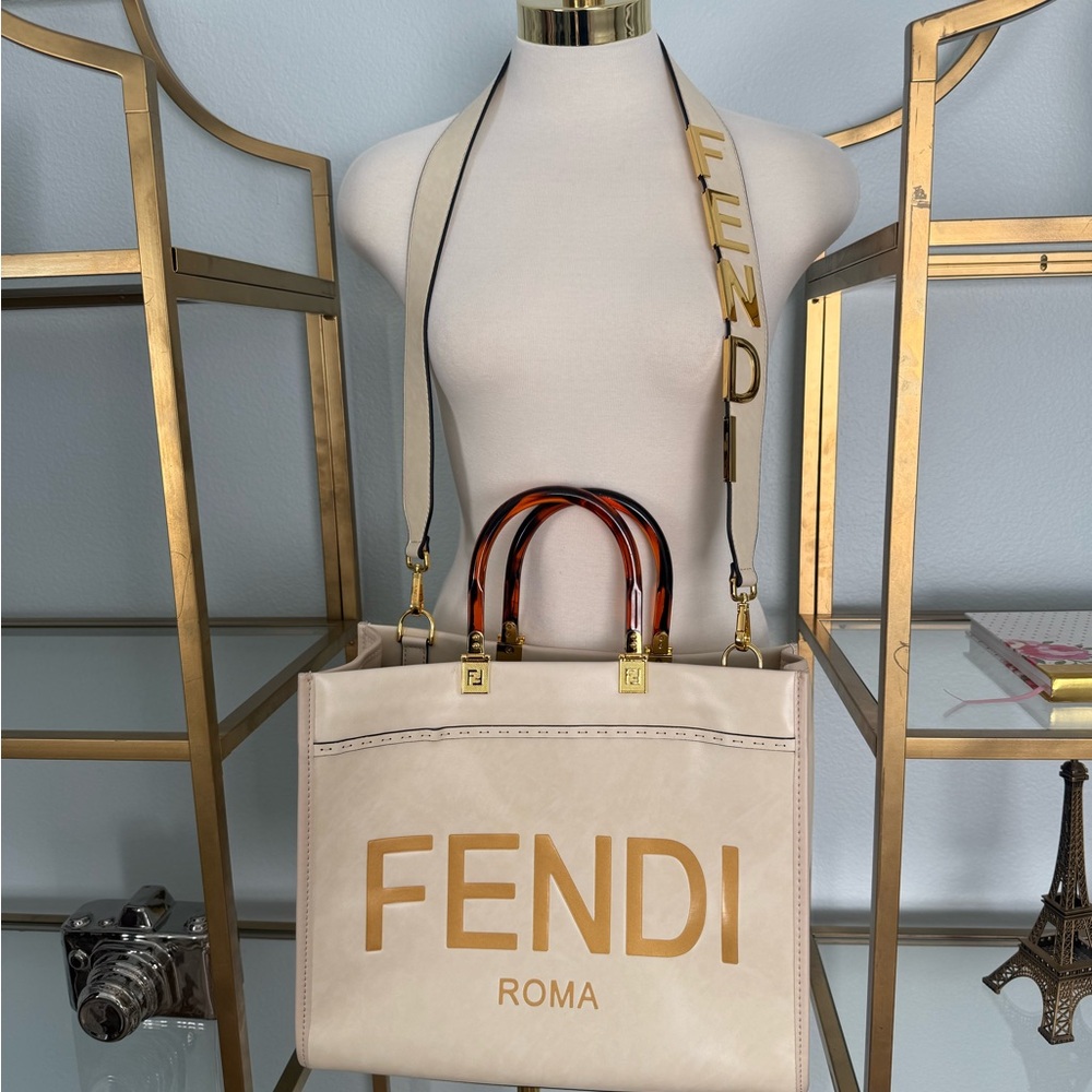 NOT Fendi Beige Tote Bag